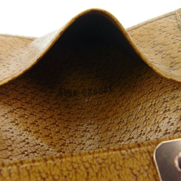 Authentic Used  GUCCI Key Case GG Canvas Beige Canvas ~ Leather - Picture 7 of 8